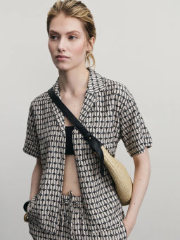 Рубашка из вискозы с принтом / Zarina