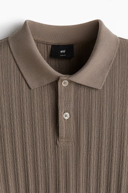 Polo en punto con textura Slim Fit - H&m фото 9