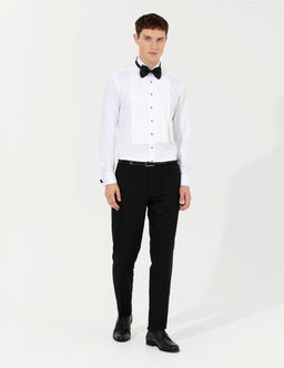 Beyaz Slim Fit Smokin G_mlek