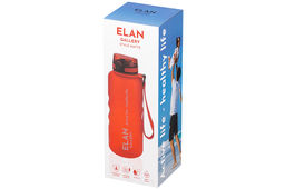 Бутылка для воды 1,5 л 10*10*28,5 см "Style Matte"с углублениями д/пальцев красная