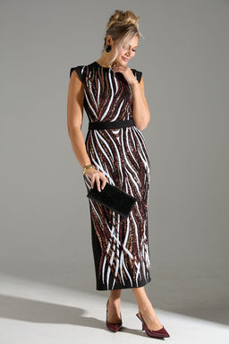 Платье LM М 46 красное и белое