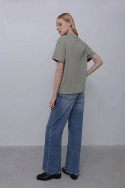 Базовая футболка темно-бежевого оттенка - Incity фото 9