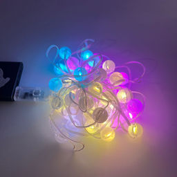 Гирлянда нить USB с пультом глянцевые шарики 10 м (арт. HZ-116)