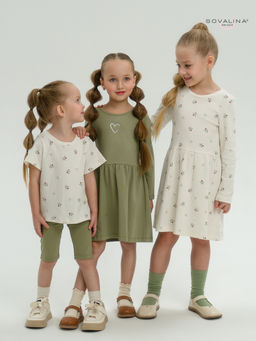 Костюм Актив бордовые тюльпанчики-оливка - Sovalina фото 35