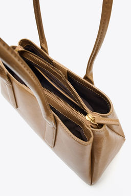 CRACKLED-EFFECT CITY BAG - Zara фото 5
