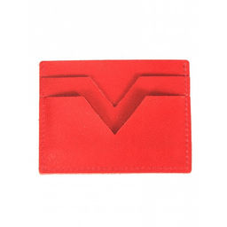 Обложка пропуск/карточка/проездной Croco-фк-1014 натуральная кожа красный матовый (16) 263944