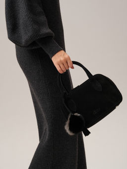 Замшевая сумка Polly DBR 31348 черный фото 4