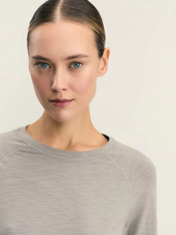 Базовый лонгслив из хлопка / Zarina  фото 6