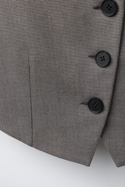 HOUNDSTOOTH TAILORED WAISTCOAT - Zara фото 4