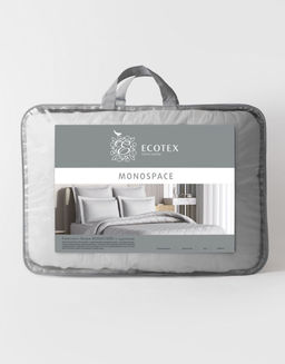 -10% Спальный комплект с одеялом серый Моноспейс Евро + 4 наволочки - Ecotex фото 6