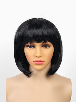 Парик карнавальный "Каре" черный, 1 шт. 110 гр.