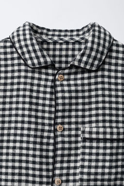AGES 6-14 / GINGHAM PYJAMAS - Zara фото 6