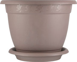 Горшок для цветов InGreen Aphrodite D 430 mm, 25,8л с подставкой №8, французский платан IG420811105 - Пластик репаблик фото 4