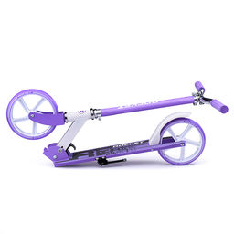 Самокат-снегокат с изогнутой ручкой (фиолетовый)