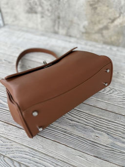 Женская кожаная сумка-портфель 8399-2 Рыжий - Sergio valentini фото 6