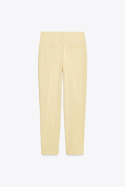 TEXTURED STRAIGHT-LEG TROUSERS - Zara фото 7