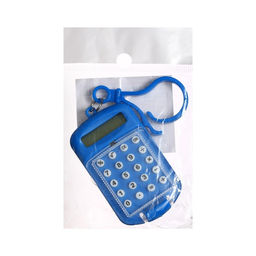Калькулятор - брелок с крышкой, 8-разрядный, тонированный, МИКС