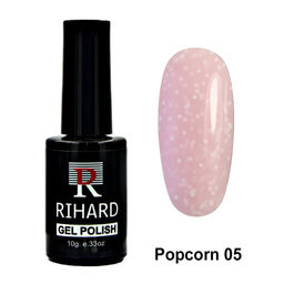 Rihard Gel Polish Popcorn 05 Гель-лак с шестигранниками, 10 мл