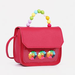 Сумка детская на магните, цвет малиновый