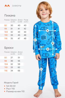 Хлопковая пижама для мальчика Happy Fox  фото 2