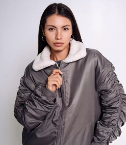 Куртка #КТ69009, серый - Dommod фото 5
