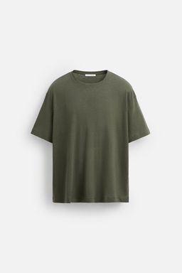 LINEN - COTTON T-SHIRT - Zara фото 15