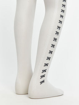 Fiyonk Detayl? K?z ?ocuk K?lotlu ?orap 2li