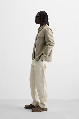 RELAXED FIT ZIP-UP OVERSHIRT - Zara фото 13