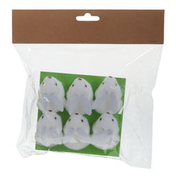 Фигурка декоративная Заяц, набор из 6-ти шт., L13 W12 H4 см, 2в. - Remeco фото 2