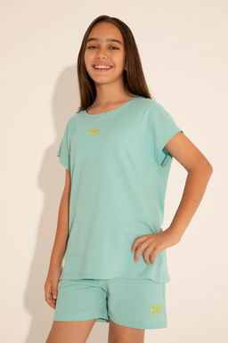 U. S. Polo Assn / Мятная футболка с круглым вырезом для девочек - U.s. polo assn фото 6