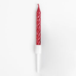 Набор свечи в торт Спираль, 200шт, 5 см, красный металлик - Страна карнавалия фото 2