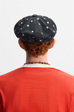 DENIM PEAKED CAP WITH STUDS X HARRY LAMBERT - Zara фото 3