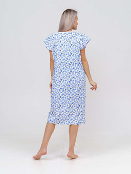 Ночная сорочка женская, цвет синий - Текс-плюс фото 4