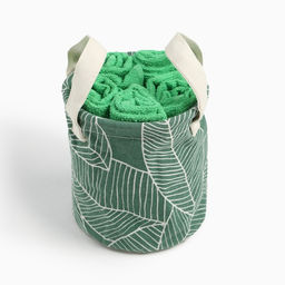 Набор махровых декоративных салфеток Этель Tropical 30х30см-5шт, 100% хлопок  фото 5