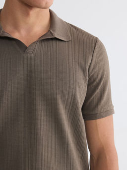 Polo Yaka Str?kt?rl? Erkek Ti??rt