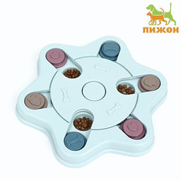 Игрушка интеллектуальная для лакомств Звезда, 24 х 3 см, голубая