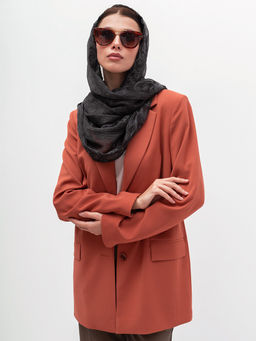 Очень красивый, нежный шарф с цветочной вышивкой - Tantino фото 6