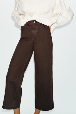 JEANS Z1975 CULOTTE TIRO ALTO COMFORT / Marr?n - Zara фото 9