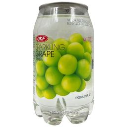 Газированный напиток со вкусом винограда Sparkling OKF, Корея, 350 мл