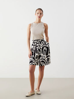 Bisiklet Yaka Parlak G?r?n?ml? Kad?n Atlet