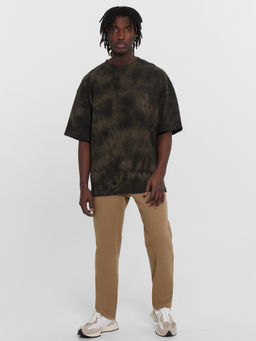 Футболка мужская хаки с эффектом фаст дай хаки фаст дай 111883 - Mark formelle фото 3