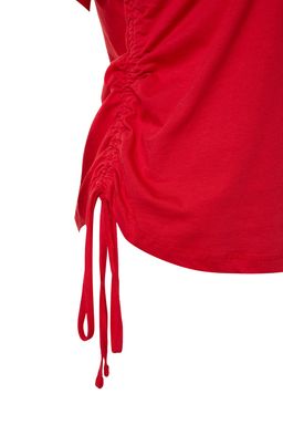 TRENDYOLMILLA Beyaz %100 Pamuk S?rt Bask?l? Buzgulu Oversize/Genis Kesim Bisiklet Yaka T-Shirt TWOSS23TS00150  фото 23