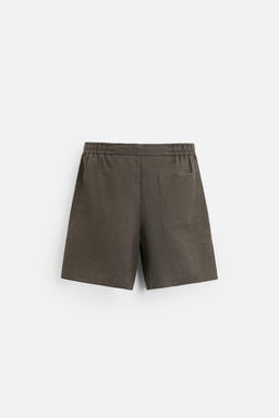 100% LINEN BERMUDA SHORTS - Zara фото 25