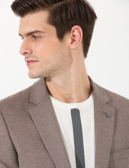 A__k Kahverengi Slim Fit Tak_m Elbise