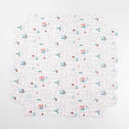 Цена за 5 шт. Коробка для кондитерских изделий с пластиковой крышкой «С Новым годом», 21×21×3 см