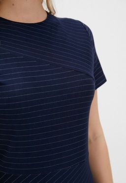 Платье-миди в тонкую полоску - Incity фото 8