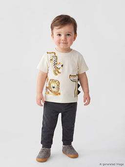 Bisiklet Yaka Erkek Bebek Ti??rt ve Pantolon