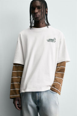 SLOGAN PRINT T-SHIRT - Zara фото 7