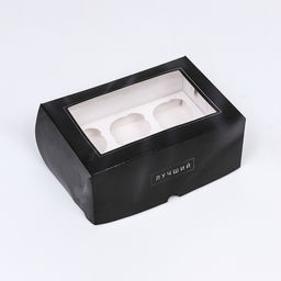 Упаковка на 6 капкейков с окном, Лучшему мужчине, 25?17?10 см