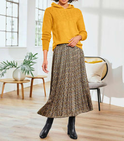 Юбка, серая-экрю